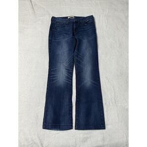 GAP Women's 29 Blue Medium Wash Mid Rise Perfect Boot Bootcut Denim Jeans 29x28